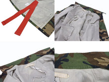 Load image into Gallery viewer, OFF WHITE オフホワイト Sahariana Jacket カモ柄 デニムジャケット デニムシャツ ワッペン 刺繍 迷彩 サイズS 美品 中古 4b005789