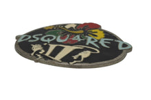 Load image into Gallery viewer, DSQUARED2 ディースクエアード ベルトバックル ロゴ 花柄 メタル マルチカラー シルバー金具 良品 中古 44b005792
