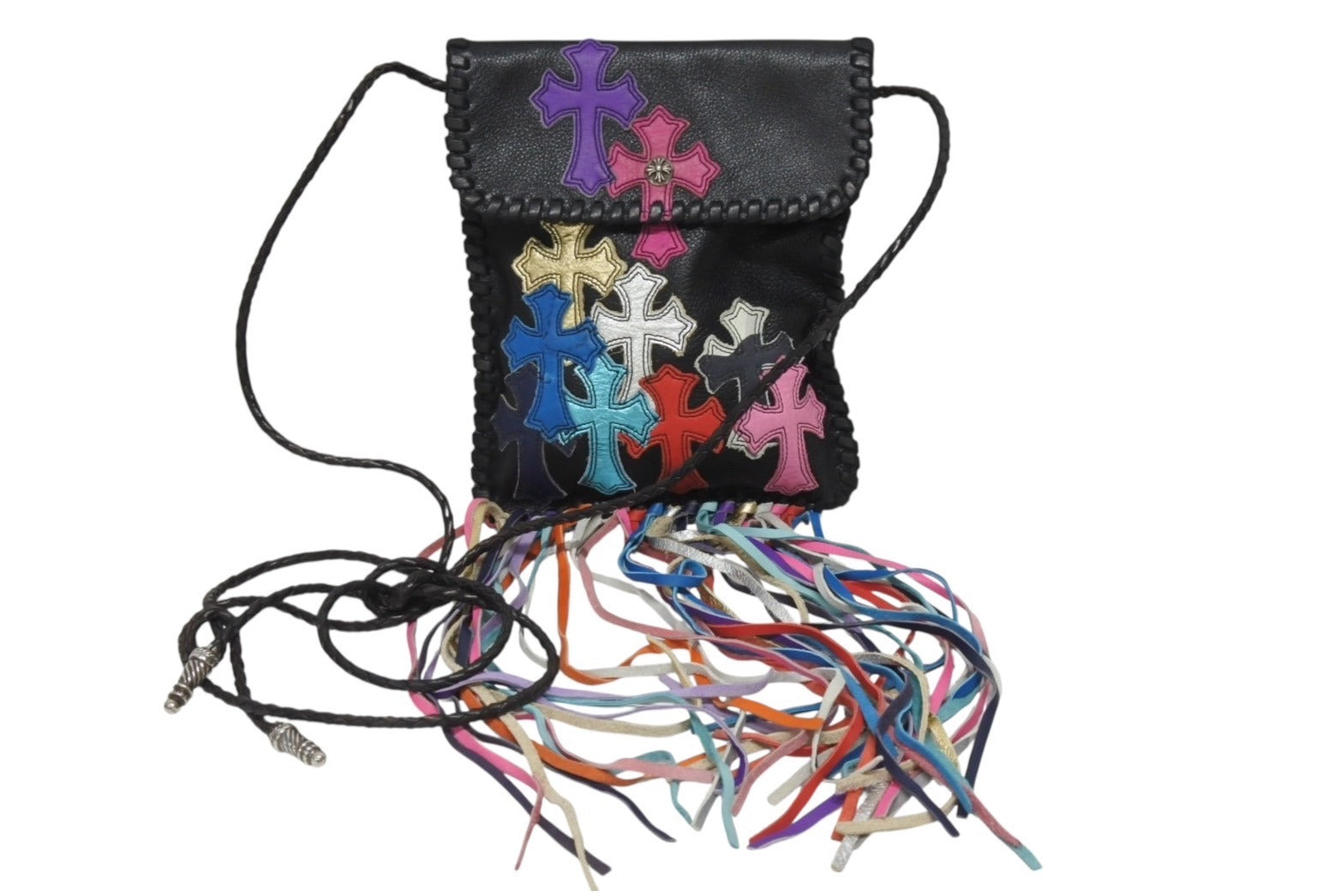 極美品 CHROME HEARTS クロムハーツ スクエア クロスポシェット