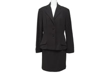 Load image into Gallery viewer, 極美品 CHRISTIAN DIOR クリスチャンディオール セットアップ テーラードジャケット スカート ブラウン サイズ40 中古 4b005796