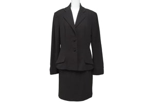 極美品 CHRISTIAN DIOR クリスチャンディオール セットアップ テーラードジャケット スカート ブラウン サイズ40 中古 4b005796