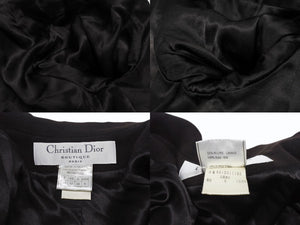 極美品 CHRISTIAN DIOR クリスチャンディオール セットアップ テーラードジャケット スカート ブラウン サイズ40 中古 4b005796