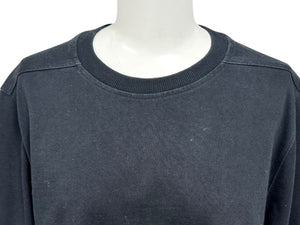 RICK OWENS リックオウエンス 22SS Crewneck Long-Sleeve Tee ロンT RU01B1277-BA ブラック サイズS 美品 中古 4b005810
