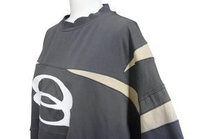 BALENCIAGA バレンシアガ 23AW Unity Sports Icon Biker オーバーサイズTシャツ 792354 TPVG9 グレー サイズ3 美品 中古 4b005811