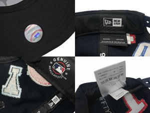 未使用 SAINT MICHAEL × NEW ERA × MLB セントマイケル ニューエラ 59fifty スナップバック 東京シリーズ限定キャップ カブス ドジャース ネイビー 中古 4b005815 