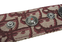 Load image into Gallery viewer, 極美品 Christian Dior クリスチャンディオール ショルダーストラップ トロッター スタッズ レザー キャンバス ボルドー 中古 4b005817