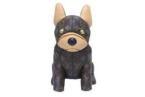 新品未使用 LOUIS VUITTON ルイヴィトン プーチ バッグ ハンドバッグ M12617 犬 モノグラム 2WAY 犬 PVC レザー 中古 4b005820