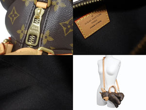 新品未使用 LOUIS VUITTON ルイヴィトン プーチ バッグ ハンドバッグ M12617 犬 モノグラム 2WAY 犬 PVC レザー 中古 4b005820