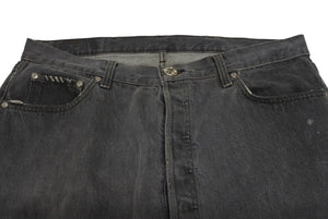新品未使用 CHROME HEARTS クロムハーツ セメタリー クロスパッチ デニム パンツ リーバイス LEVI`S 501 オーダー サイズ36 ブラック 中古 4b005822