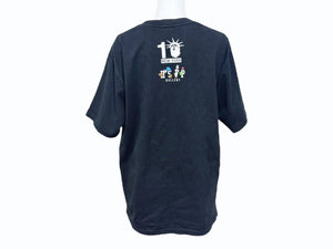 A BATHING APE アベイシングエイプ RSVP アールエスブイピー半袖Tシャツ ブラック グリーン ホワイト サイズM 美品 中古 4b005826 