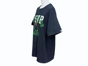 A BATHING APE アベイシングエイプ RSVP アールエスブイピー半袖Tシャツ ブラック グリーン ホワイト サイズM 美品 中古 4b005826 