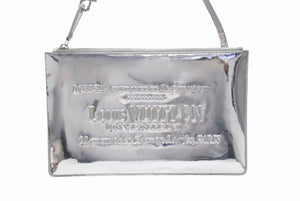 極美品 LOUIS VUITTON ルイヴィトン ポシェット プラット ハンドバッグ M95277 モノグラム ミロワール シルバー シルバー金具 中古 4b005835