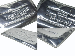 極美品 LOUIS VUITTON ルイヴィトン ポシェット プラット ハンドバッグ M95277 モノグラム ミロワール シルバー シルバー金具 中古 4b005835