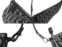 Load image into Gallery viewer, 極美品 ChristianDior クリスチャンディオール サドルポーチ ワンショルダーバッグ SLO44012 トロッター ブラック ガリアーノ期 中古 4b005841