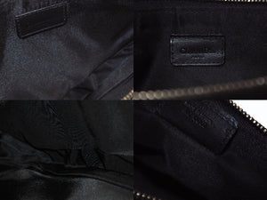 極美品 ChristianDior クリスチャンディオール サドルポーチ ワンショルダーバッグ SLO44012 トロッター ブラック ガリアーノ期 中古 4b005841
