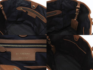 Burberry バーバリー ノバチェック トートバッグ ノヴァチェック トートバッグ ハンドバッグ 1990-2000年代 ベージュ ブラウン 美品 中古 4b005849 