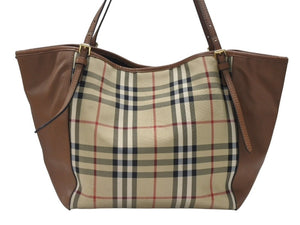 Burberry バーバリー ノバチェック トートバッグ ノヴァチェック トートバッグ ハンドバッグ 1990-2000年代 ベージュ ブラウン 美品 中古 4b005849 