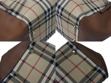 画像をギャラリービューアに読み込む, Burberry バーバリー ノバチェック トートバッグ ノヴァチェック トートバッグ ハンドバッグ 1990-2000年代 ベージュ ブラウン 美品 中古 4b005849 