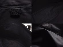 画像をギャラリービューアに読み込む, GUCCI グッチ GGパターン ハンドバック トートバッグ 113019 ブラック 黒 シルバー金具 キャンバス 美品 中古 4b005855 