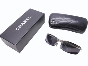 CHANEL シャネル サングラス アイウェア 4008 c.123/77 サイズ67◻︎14 115 ココマーク ブルー グレー シルバー 美品 中古 4b005857