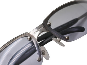CHANEL シャネル サングラス アイウェア 4008 c.123/77 サイズ67◻︎14 115 ココマーク ブルー グレー シルバー 美品 中古 4b005857