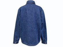 Load image into Gallery viewer, 極美品 CHROME HEARTS クロムハーツ デニムジャケット ブルゾン サイズM クロスボールボタン インディゴブルー シルバー925 中古 4b005861