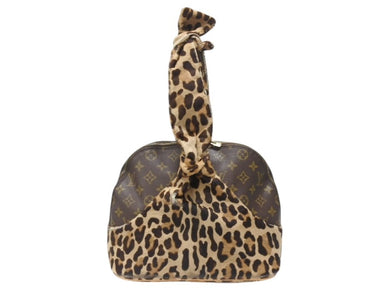 LOUIS VUITTON ルイヴィトン アズディン アライア アルマ ハンドバッグ M99032 モノグラム レオパード ハラコ 100周年限定 良品 中古 4b005862