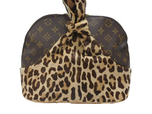 LOUIS VUITTON ルイヴィトン アズディン アライア アルマ ハンドバッグ M99032 モノグラム レオパード ハラコ 100周年限定 良品 中古 4b005862