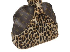 LOUIS VUITTON ルイヴィトン アズディン アライア アルマ ハンドバッグ M99032 モノグラム レオパード ハラコ 100周年限定 良品 中古 4b005862