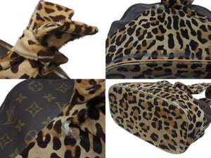 LOUIS VUITTON ルイヴィトン アズディン アライア アルマ ハンドバッグ M99032 モノグラム レオパード ハラコ 100周年限定 良品 中古 4b005862