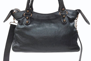 BALENCIAGA バレンシアガ City Giant シティ ジャイアント 2WAYバッグ ハンドバッグ ショルダーバッグ モスグリーン 美品 中古 4b005864