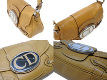 Load image into Gallery viewer, 極美品 CHRISTIAN DIOR クリスチャンディオール CDロゴプレート ハンドバッグ 08B00076 ベージュ レザー 中古 4b005867
