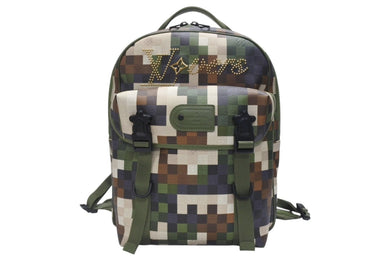 未使用 ルイヴィトン ルイ プロモーション モーション バックパック リュックサック M24445 ダモフラージュ キャンバス NIGO 中古 4b005874 