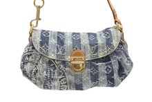 Load image into Gallery viewer, LOUIS VUITTON ルイヴィトン ミニプリーティ レイエ ショルダーバッグ M95333 モノグラムデニム ブルー 美品 中古 4b005876
