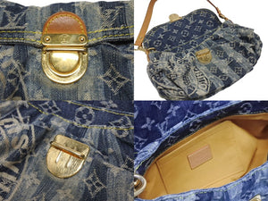 LOUIS VUITTON ルイヴィトン ミニプリーティ レイエ ショルダーバッグ M95333 モノグラムデニム ブルー 美品 中古 4b005876
