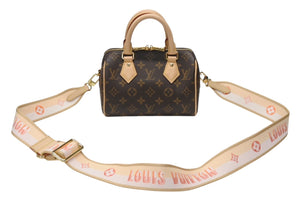 新品未使用 LOUIS VUITTON ルイヴィトン ハンドバッグ M46234 スピーディバンドリエール 20 ブラウン モノグラム 中古 4b005877