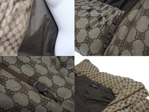 極美品 BALENCIAGA × GUCCI バレンシアガ グッチ 22AW ハッカー プロジェクト BB柄 パファー ダウンジャケット YZERR私物 ベージュ サイズ46 681885 中古 4b005880