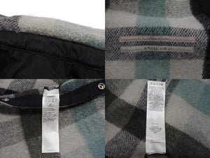 極美品 Rick Owens リックオウエンス シャツジャケット 22AW YZERR私物 RU02B2729-WFP チェック アルパカ 毛 サイズ48 中古 4b005882