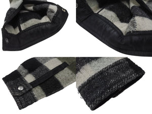 極美品 Rick Owens リックオウエンス シャツジャケット 22AW YZERR私物 RU02B2729-WFP チェック アルパカ 毛 サイズ48 中古 4b005882