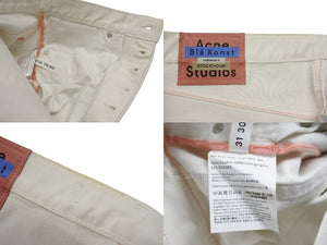 極美品 Acne studios bla konst アクネ ストゥディオス ブラコンスト 1996 Holographic Foil Classic Fit Jeans デニム YZERR私物 サイズ31 中古 4b005885