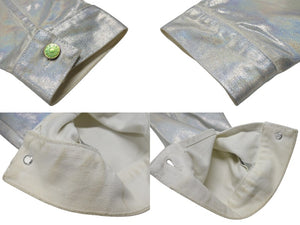 ACNE STUDIOS アクネストゥディオズ デニムジャケット YZERR私物 コットン シルバー サイズ50 美品 中古 4b005887