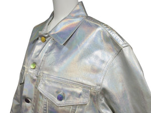 ACNE STUDIOS アクネストゥディオズ デニムジャケット YZERR私物 コットン シルバー サイズ50 美品 中古 4b005887