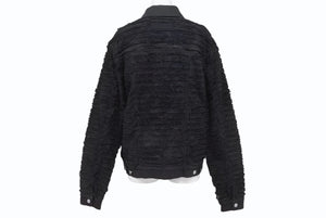 極美品 1017 ALYX 9SM blackmeans アリクス ブラックミーンズ デニムジャケット YZERR私物 コットン ポリウレタン ブラック サイズ48 中古 4b005889