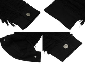 極美品 1017 ALYX 9SM blackmeans アリクス ブラックミーンズ デニムジャケット YZERR私物 コットン ポリウレタン ブラック サイズ48 中古 4b005889