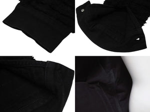 極美品 1017 ALYX 9SM blackmeans アリクス ブラックミーンズ デニムジャケット YZERR私物 コットン ポリウレタン ブラック サイズ48 中古 4b005889