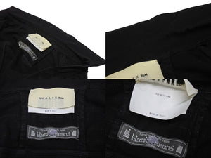 極美品 1017 ALYX 9SM blackmeans アリクス ブラックミーンズ デニムジャケット YZERR私物 コットン ポリウレタン ブラック サイズ48 中古 4b005889