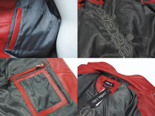 画像をギャラリービューアに読み込む, 極美品 pellepelle ペレペレ ENCRUSTED VARSITY PLUSH レザージャケット YZERR私物 322-37462 サイズM レッド ラインストーン 中古 4b005893 