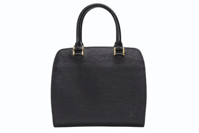 極美品 LOUIS VUITTON ルイヴィトン エピ ポンヌフ ハンドバッグ M52052 エピレザー ブラック ゴールド金具 中古 4b005896