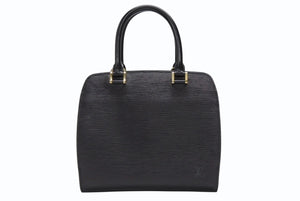 極美品 LOUIS VUITTON ルイヴィトン エピ ポンヌフ ハンドバッグ M52052 エピレザー ブラック ゴールド金具 中古 4b005896