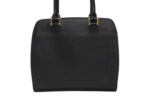 極美品 LOUIS VUITTON ルイヴィトン エピ ポンヌフ ハンドバッグ M52052 エピレザー ブラック ゴールド金具 中古 4b005896